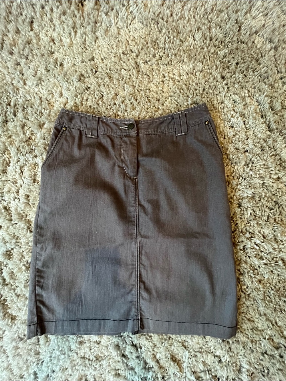Live a Little Skirt in Cocoa Brown